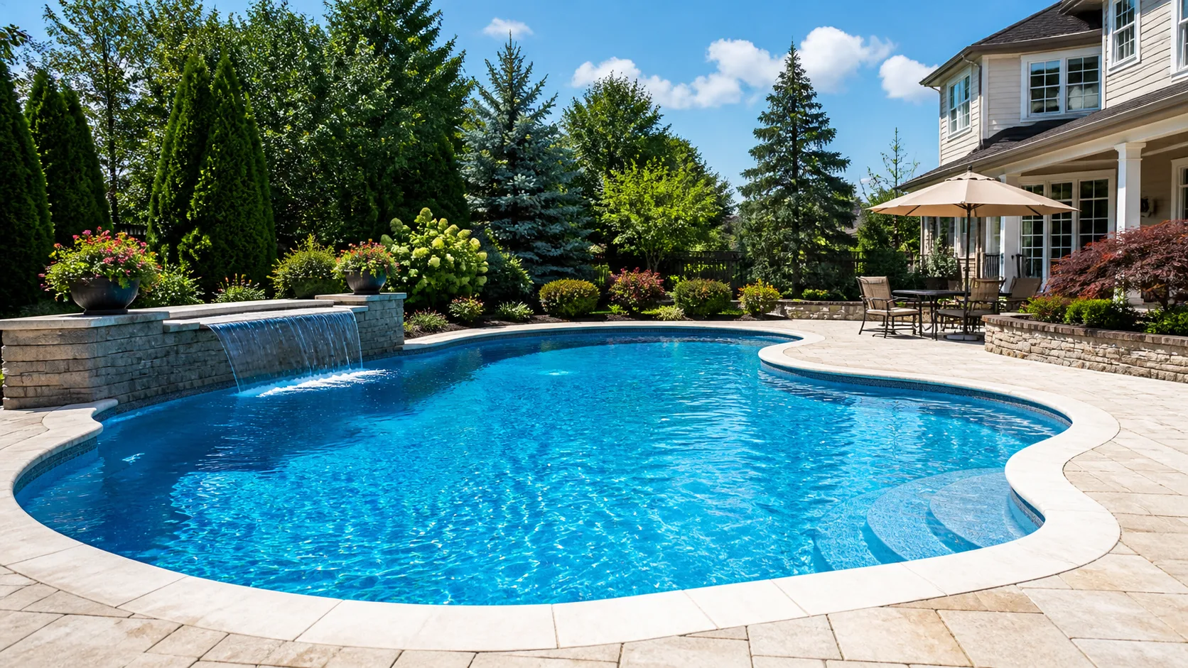 Clean pool after weekly service