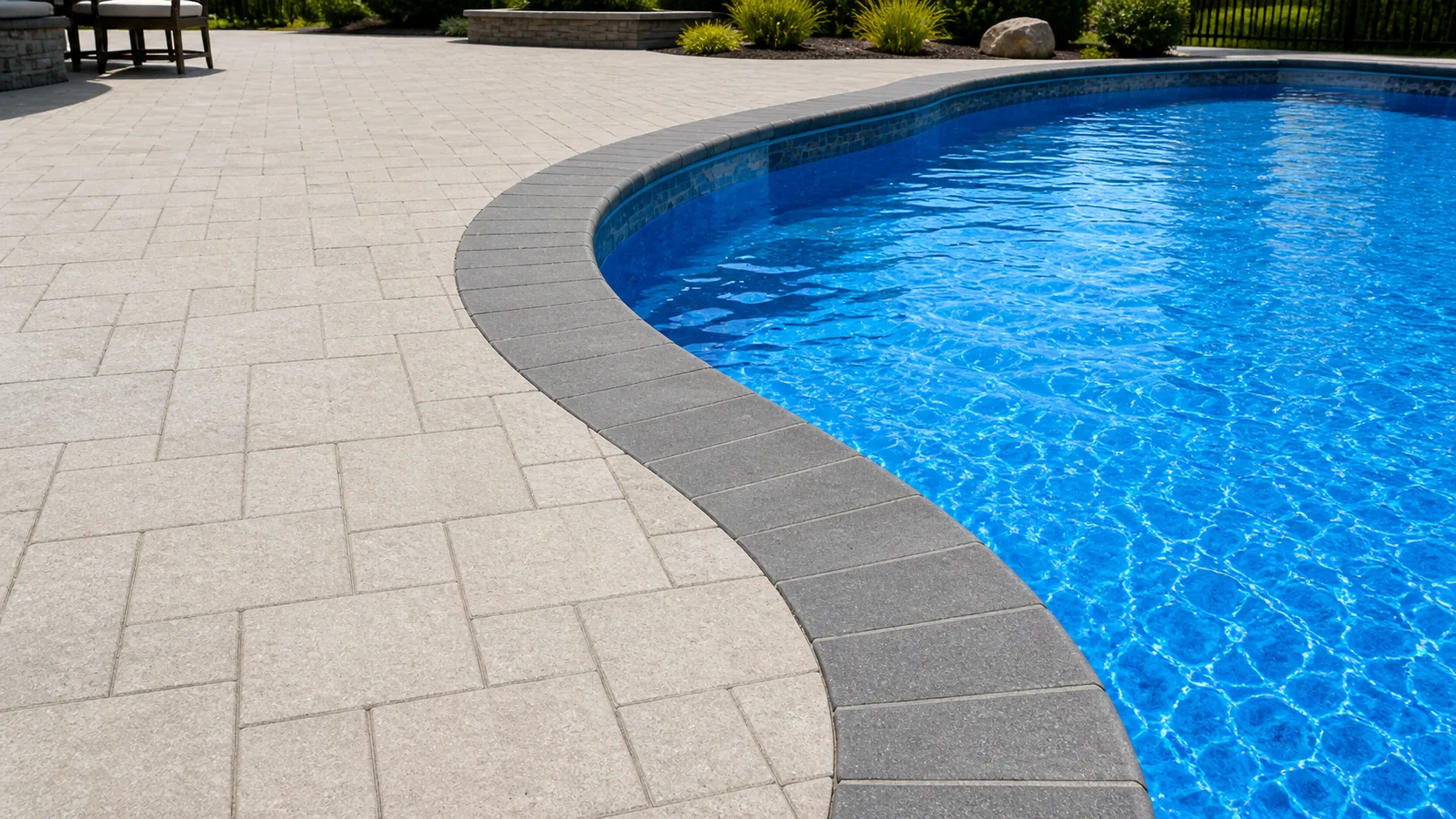 Paver project around a pool