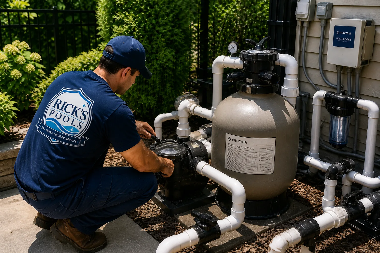 Pool equipment repair and maintenance